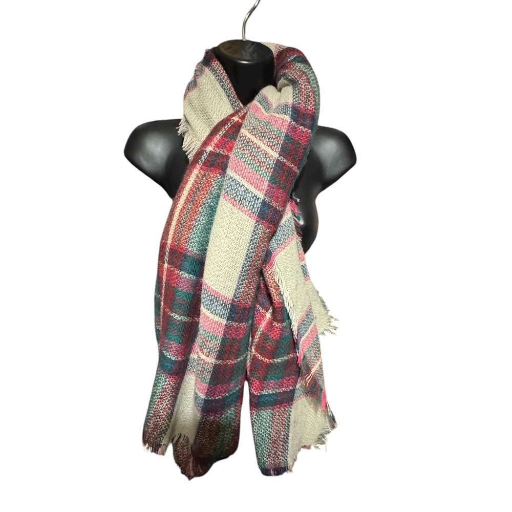 Plaid Multicolor Scarf or shawl
